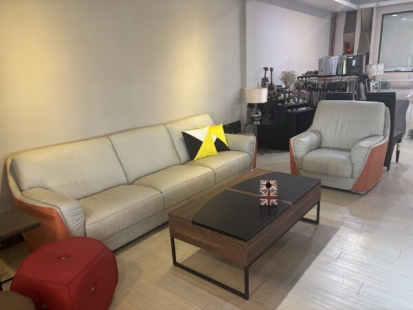 夏綠蒂1+4人半牛皮沙發