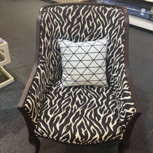 斑馬紋休閒單人椅