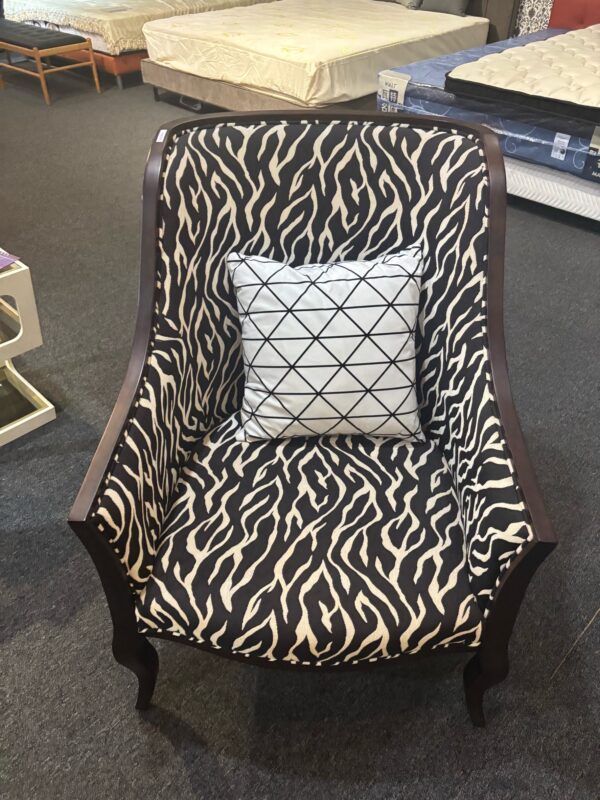 斑馬紋休閒單人椅